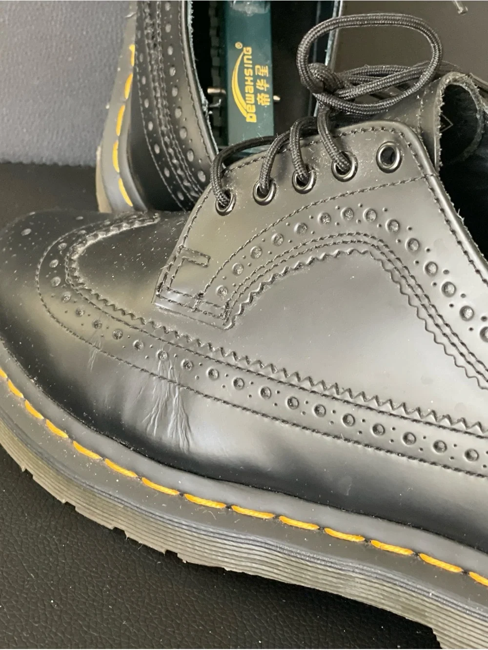 Dr. Martens Black Lace-Up 3989 Brogue